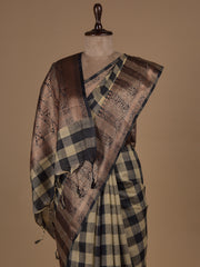 Black Cotton Silk Banarasi Saree