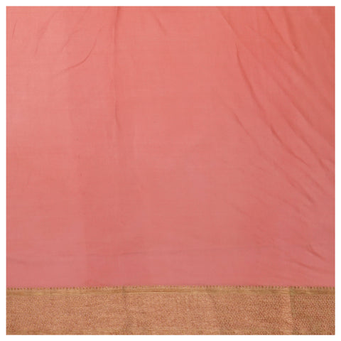 Pink Crepe Banarasi Saree