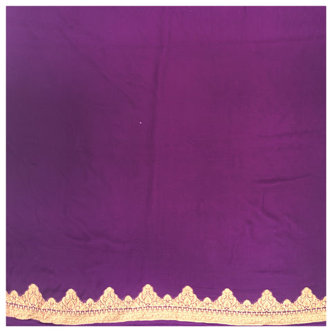 Purple Georgette Banarasi Saree