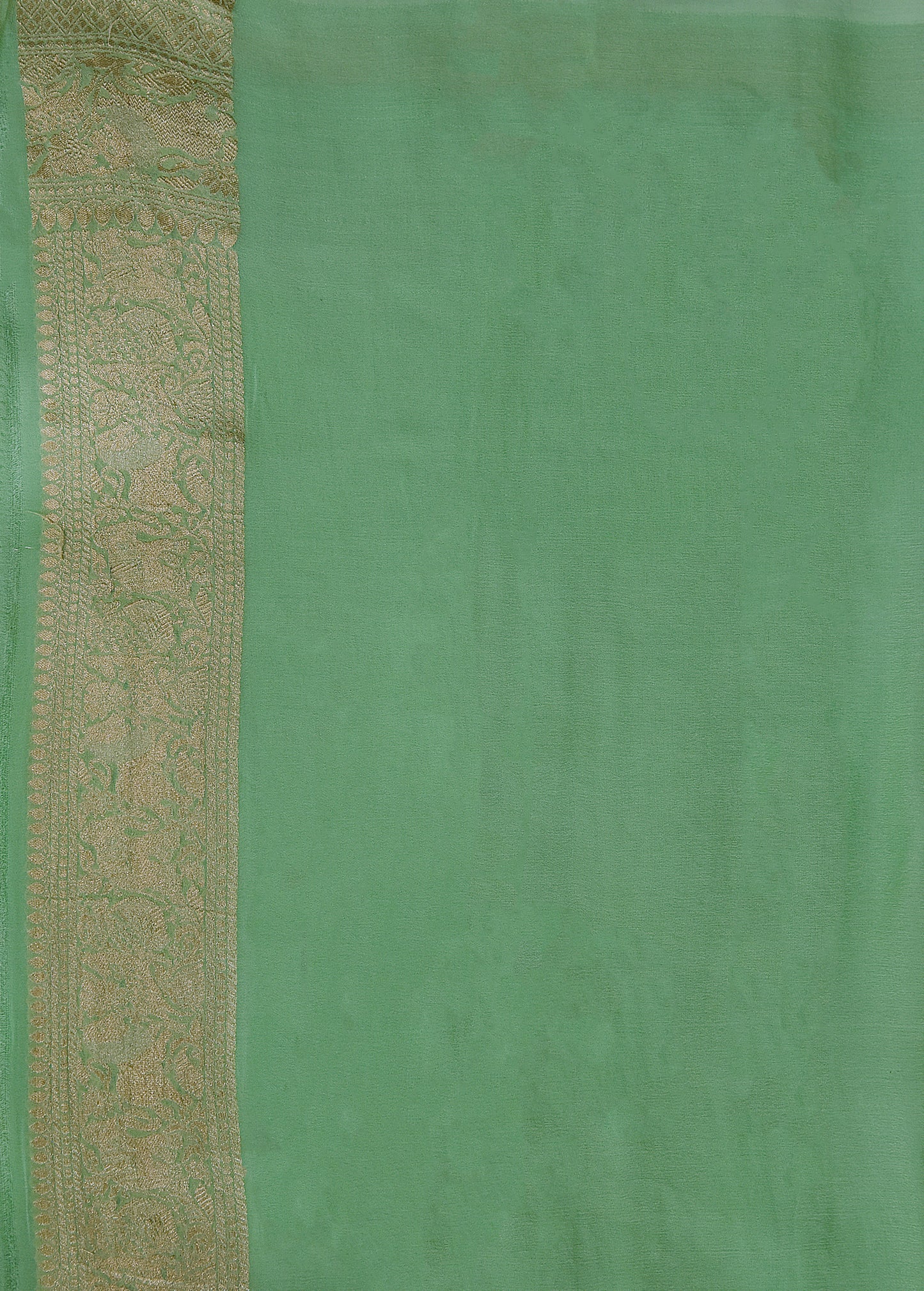 Green Georgette Banarasi Saree