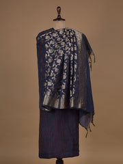 Blue South Cotton Dress Material