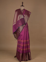 Pink Cotton Silk Banarasi Saree