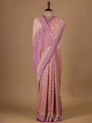 Pink Georgette Banarasi Saree