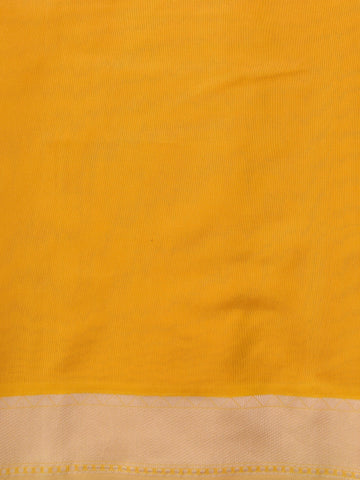 Yellow Cotton Saree