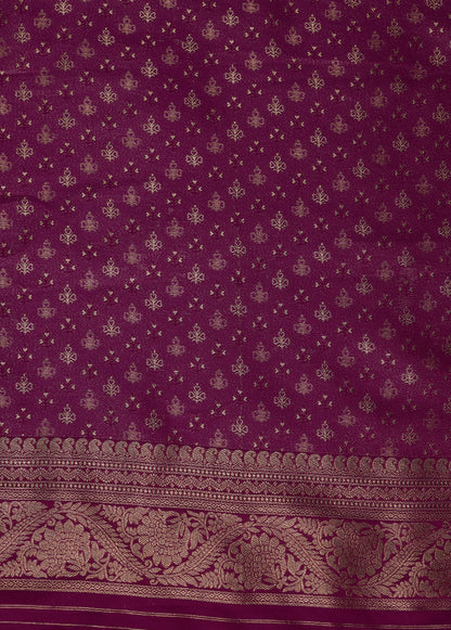 Pink Tissue Silk Banarasi Saree