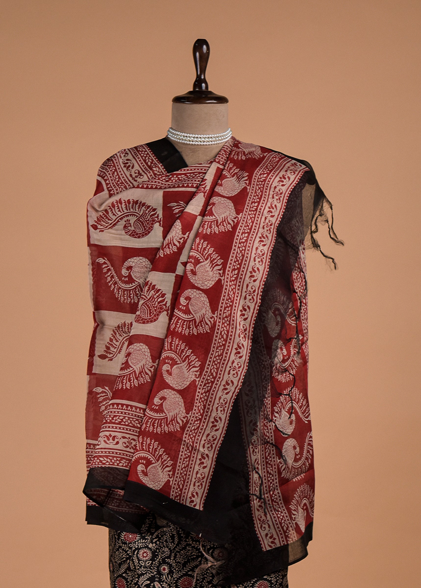Multicoloured Chanderi Dress Material