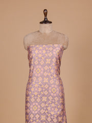 Purple Net Dress Material