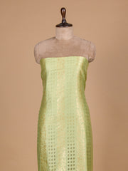 Green Net Dress Material