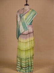 Multicoloured Kora Printed Saree