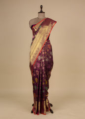 Purple Silk Kanjeevaram Saree