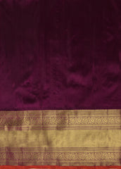 Purple Silk Kanjeevaram Saree