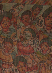 Green Tussar Kalamkari Saree