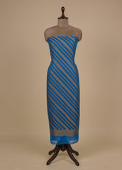 Blue Georgette Dress Material