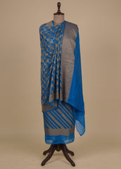 Blue Georgette Dress Material