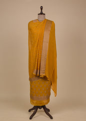 Yellow Georgette Dress Material