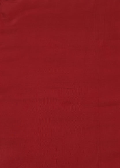 Red Crepe Dress Material
