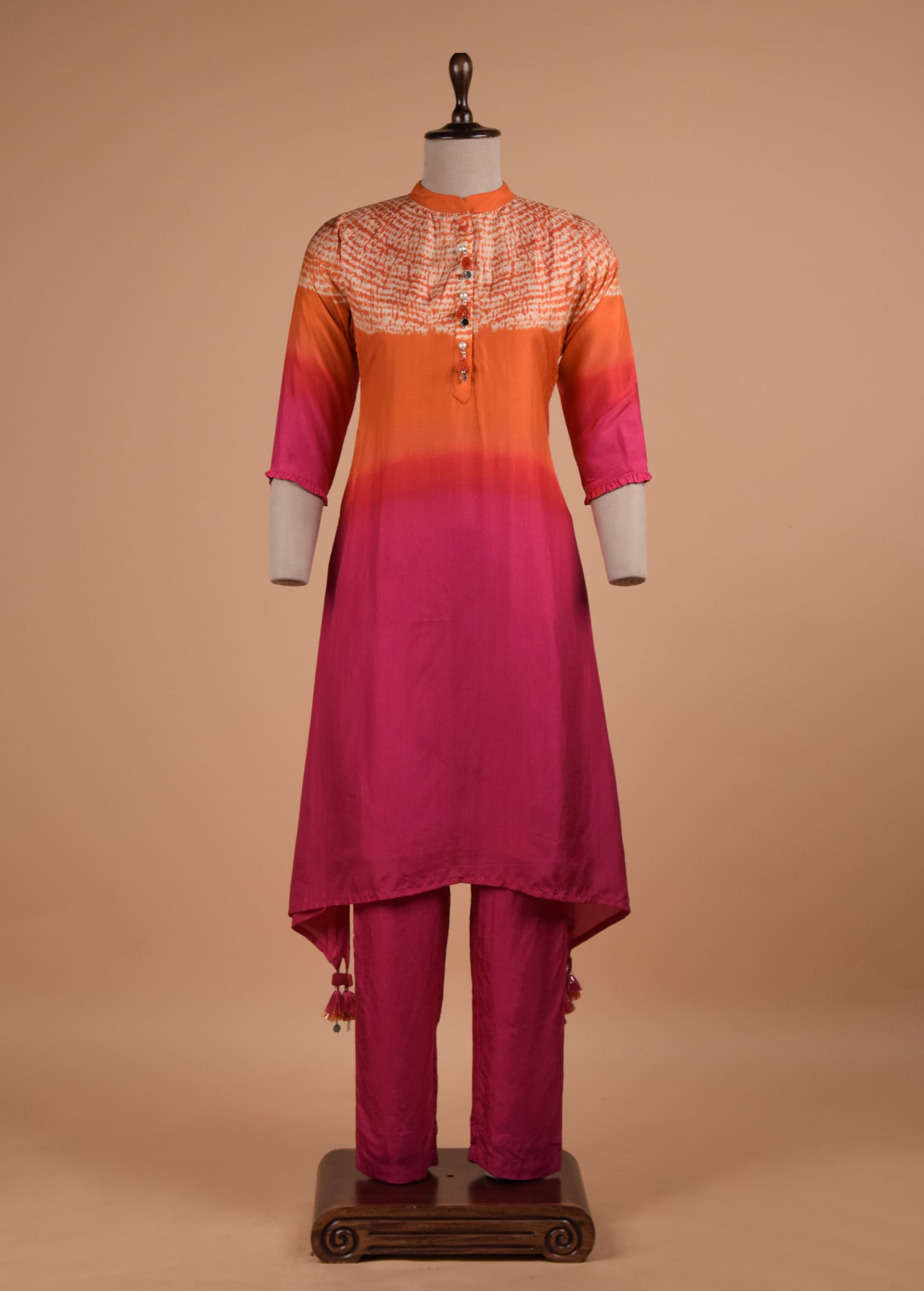 Multicoloured Crepe Coord Set