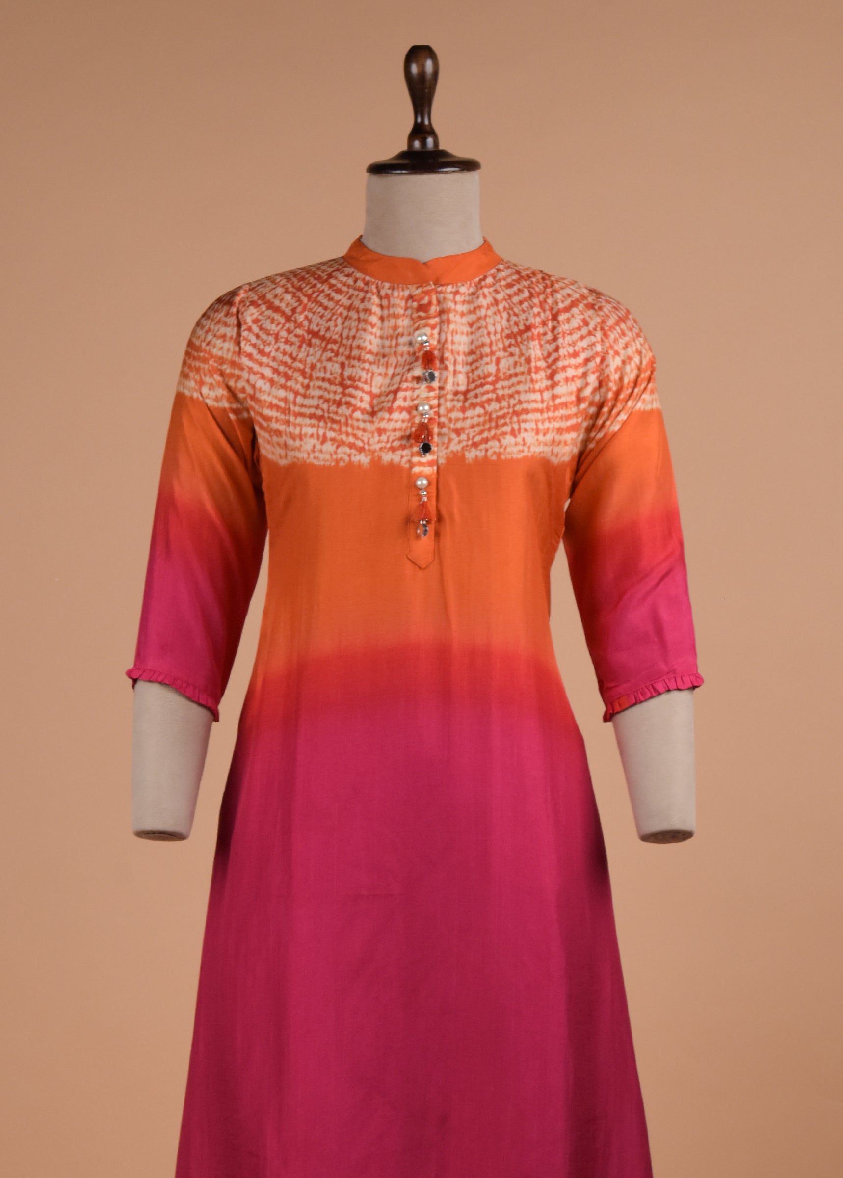 Multicoloured Crepe Coord Set