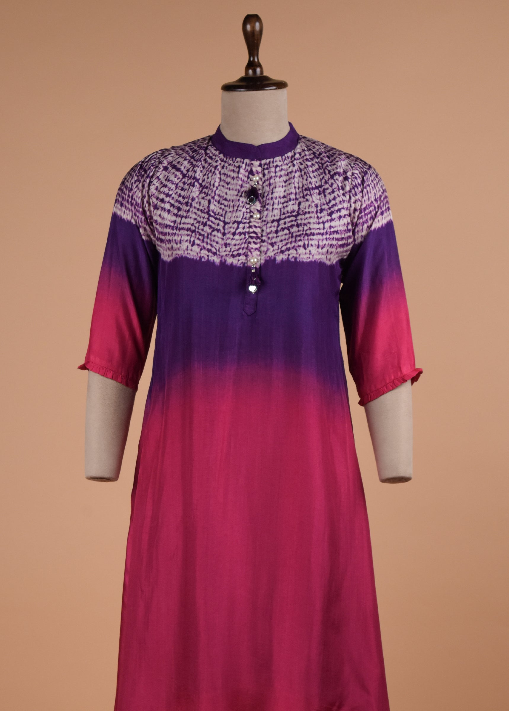 Multicoloured Crepe Coord Set