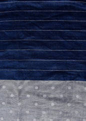 Blue Linen Cotton Saree
