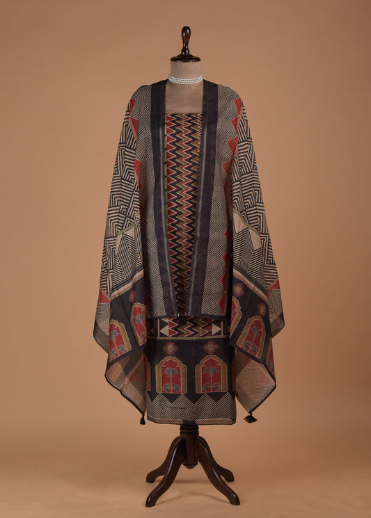 Multicolour Cotton Dress Material | Greenways