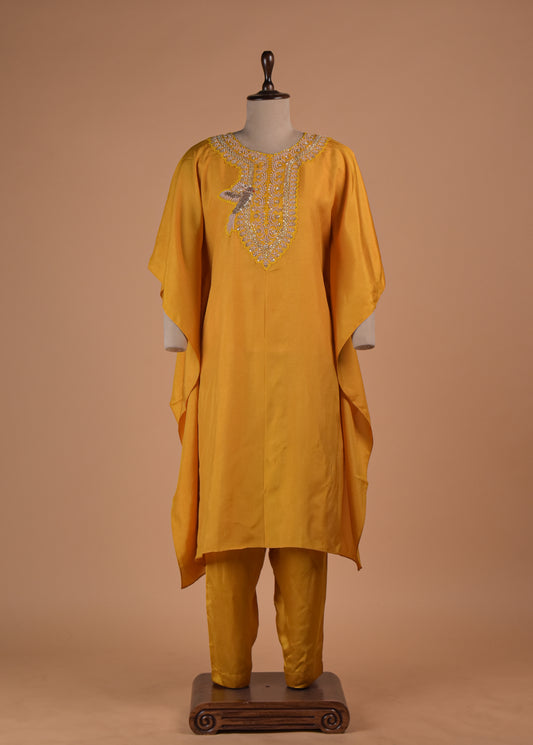 Yellow Satin Coord Set