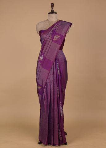 Purple Silk Kanjeevaram Saree