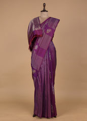 Purple Silk Kanjeevaram Saree