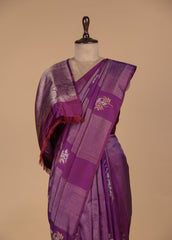 Purple Silk Kanjeevaram Saree