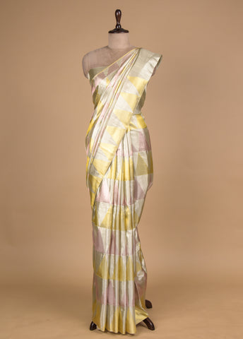 Multicoloured Silk Kanjeevaram Saree
