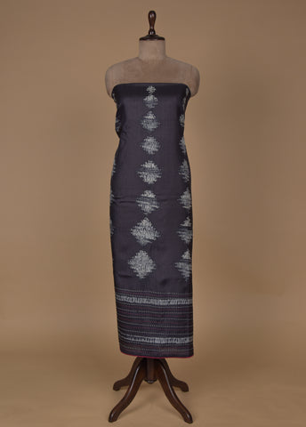 Black Tussar Dress Material