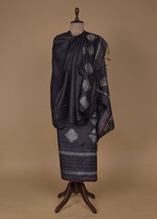 Black Tussar Dress Material