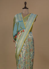 Gold Tissue Silk Banarasi Saree
