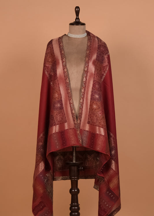 Red Pashmina Shawl