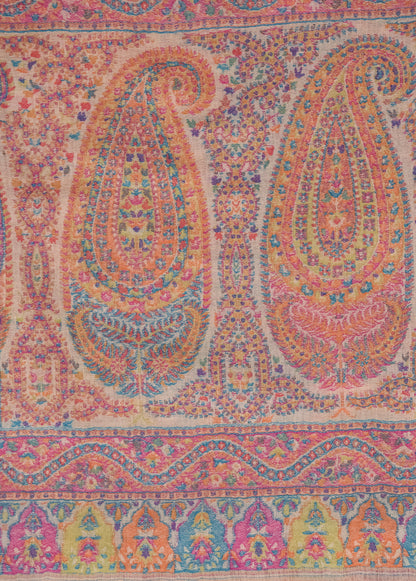 Cream Pashmina Shawl