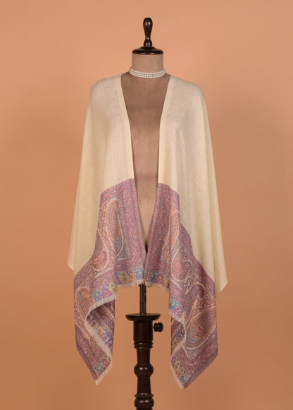 Cream Pashmina Shawl