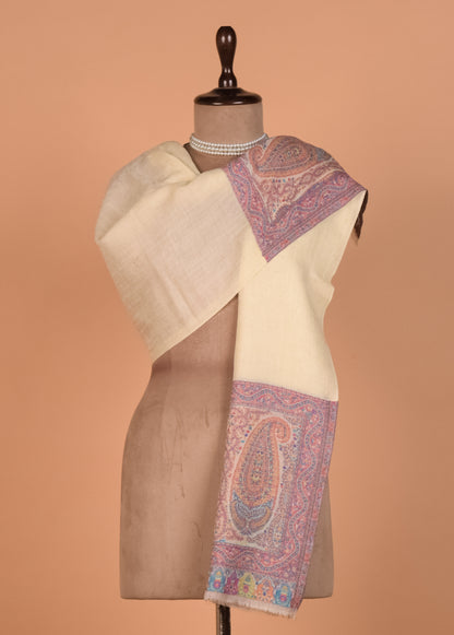 Cream Pashmina Shawl