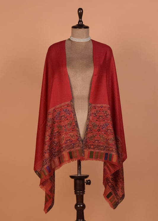 Red Pashmina Shawl