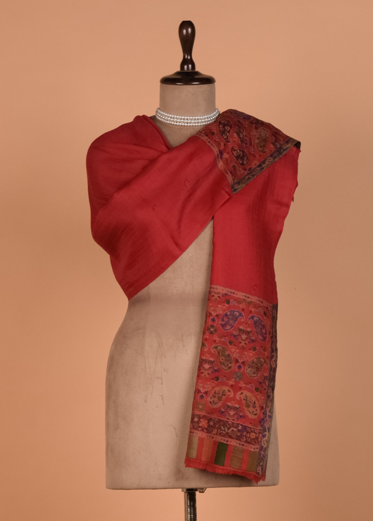 Red Pashmina Shawl