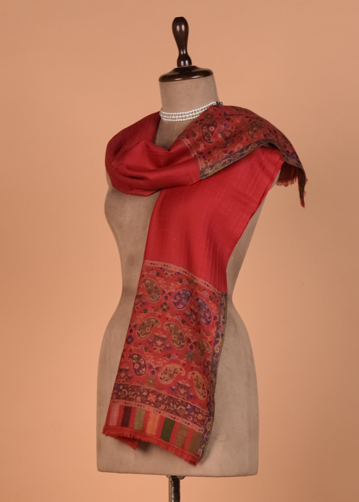 Red Pashmina Shawl