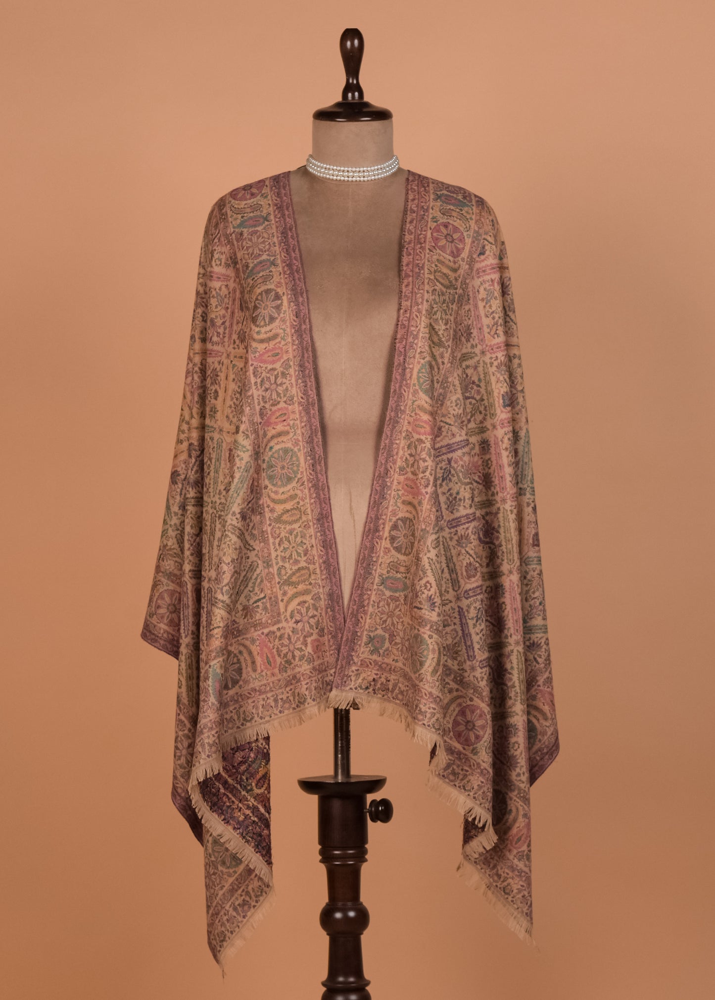 Cream Pashmina Shawl