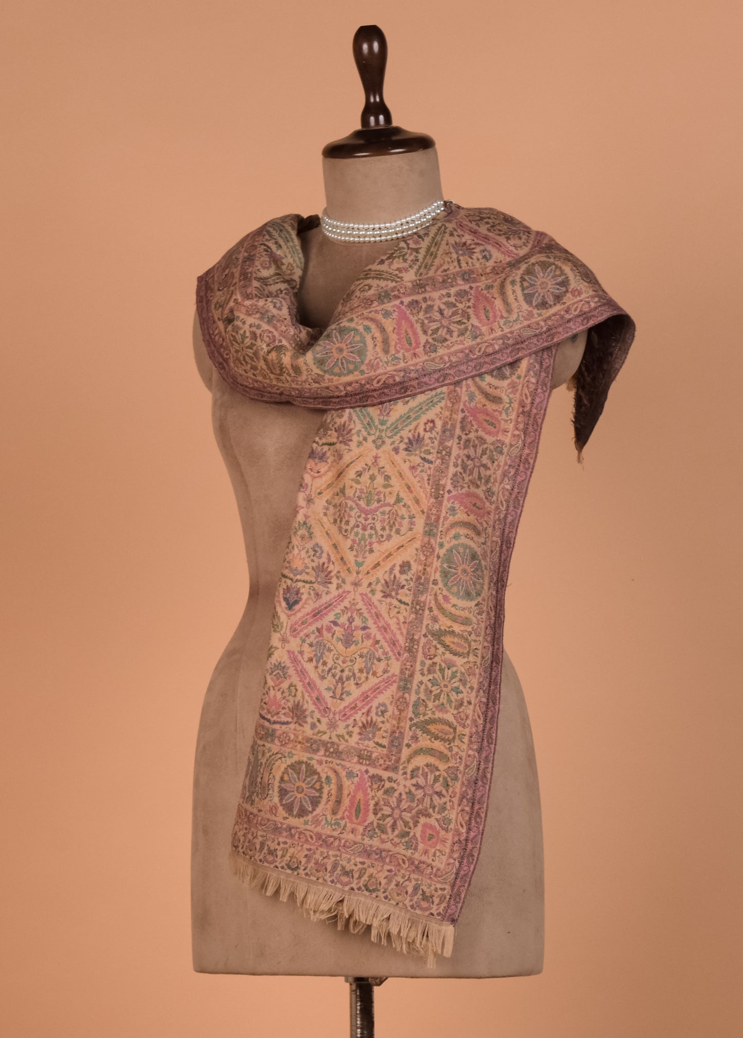 Cream Pashmina Shawl