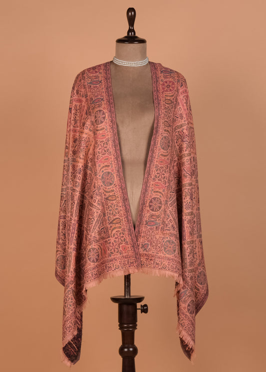 Peach Pashmina Shawl