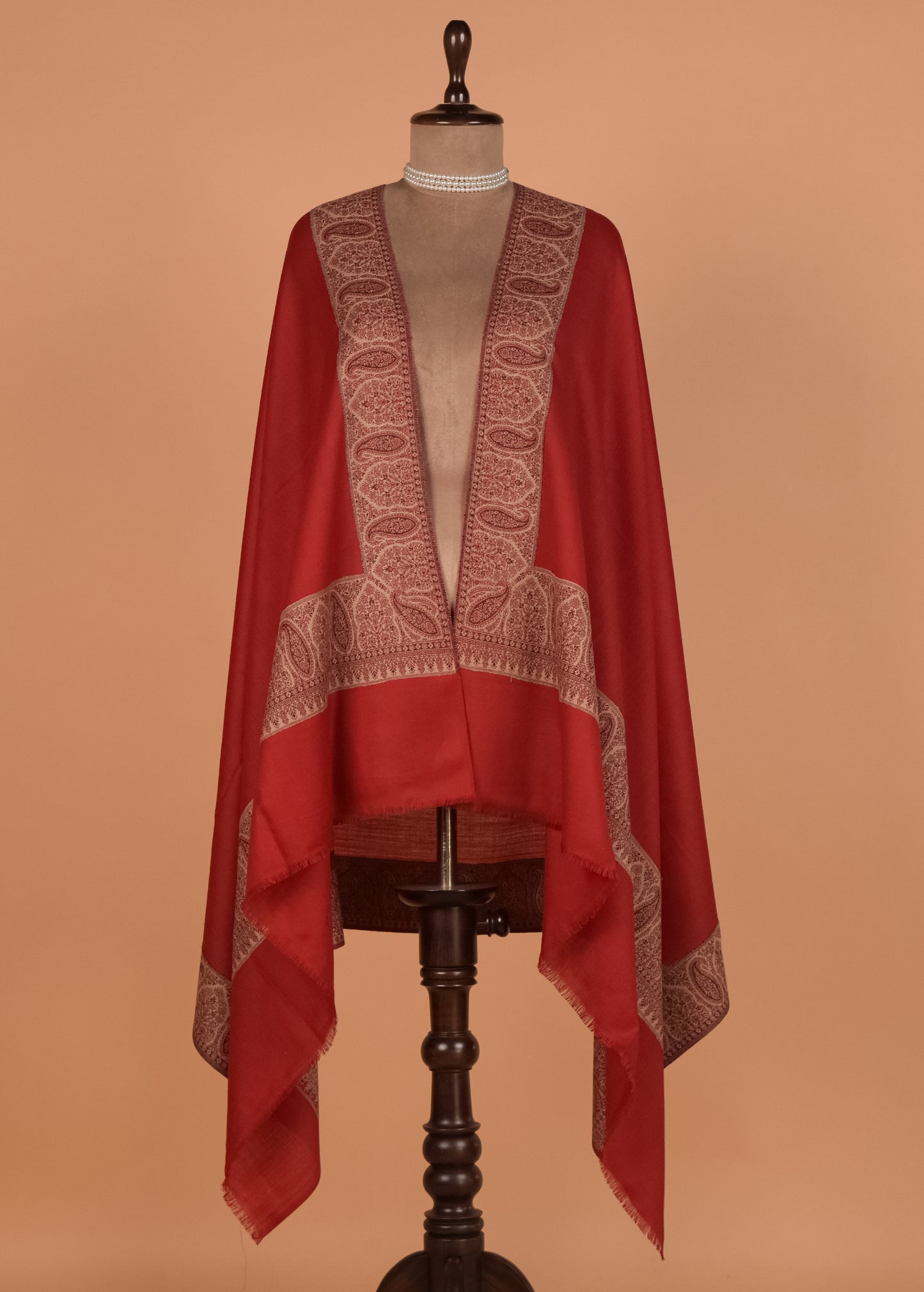 Red Pashmina Shawl