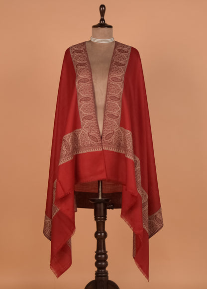 Red Pashmina Shawl