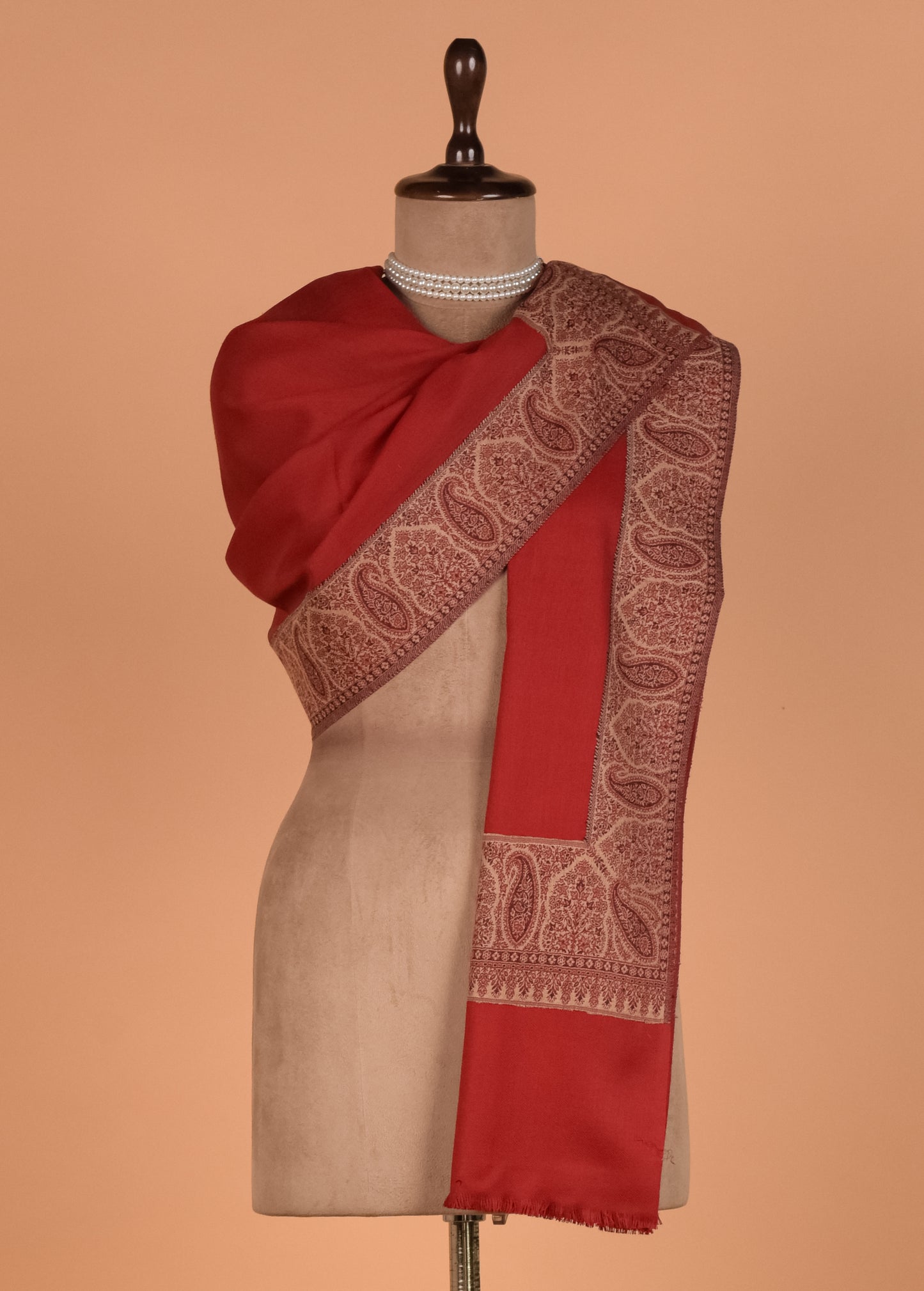 Red Pashmina Shawl