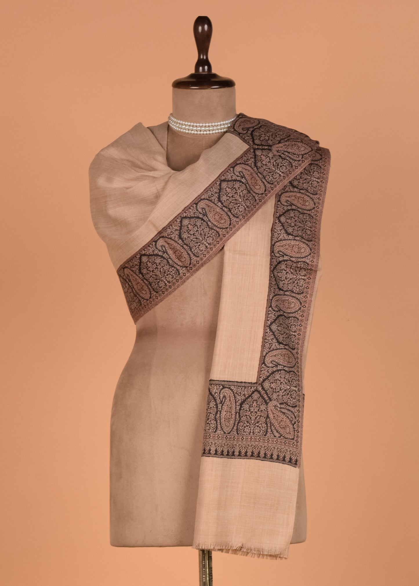 Beige Pashmina Shawl