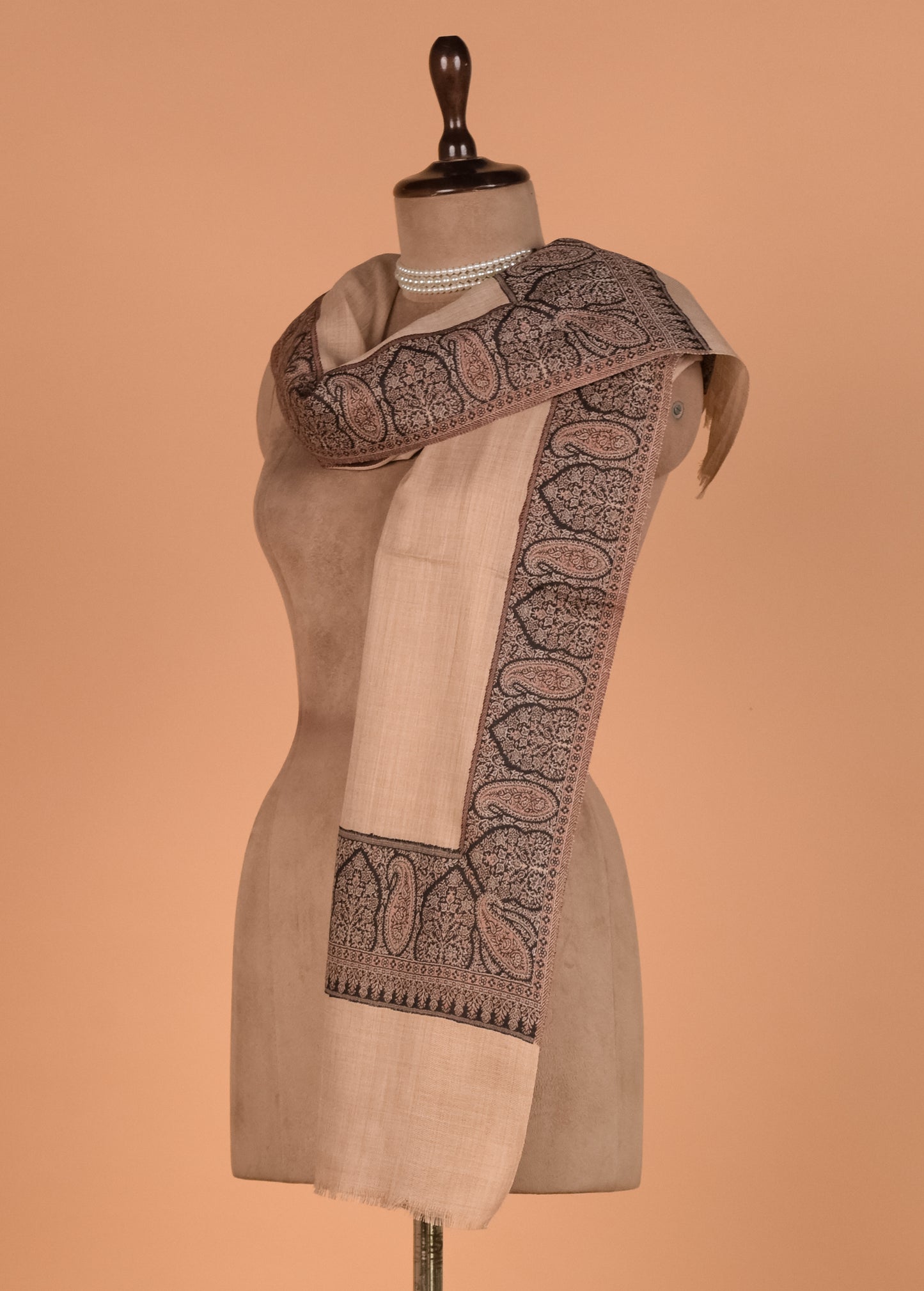 Beige Pashmina Shawl