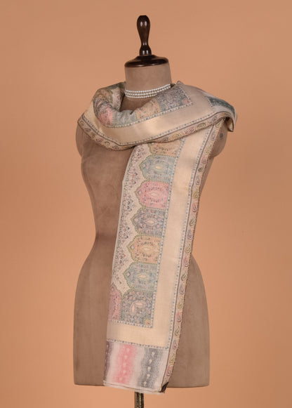 Cream Pashmina Shawl