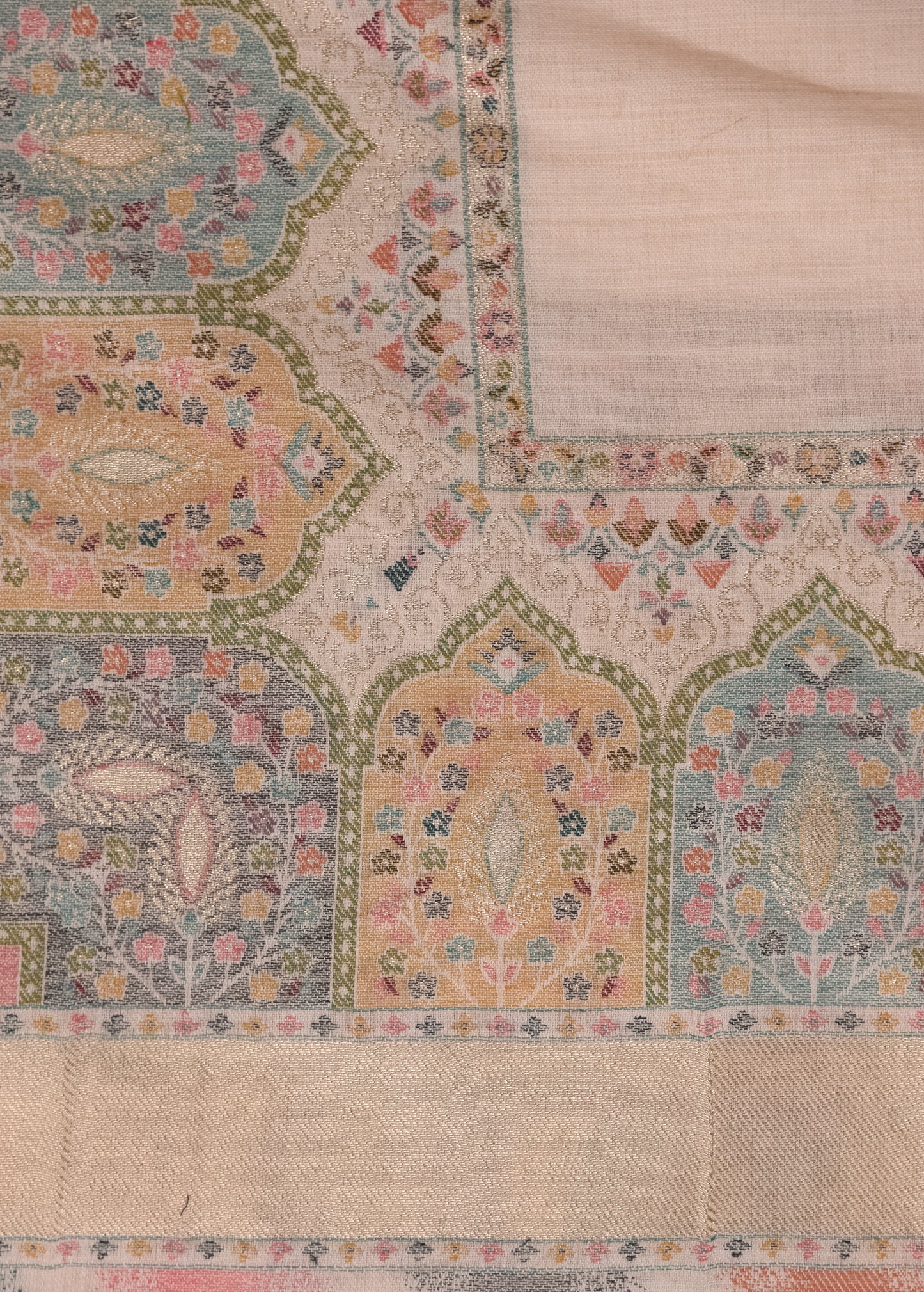 Cream Pashmina Shawl